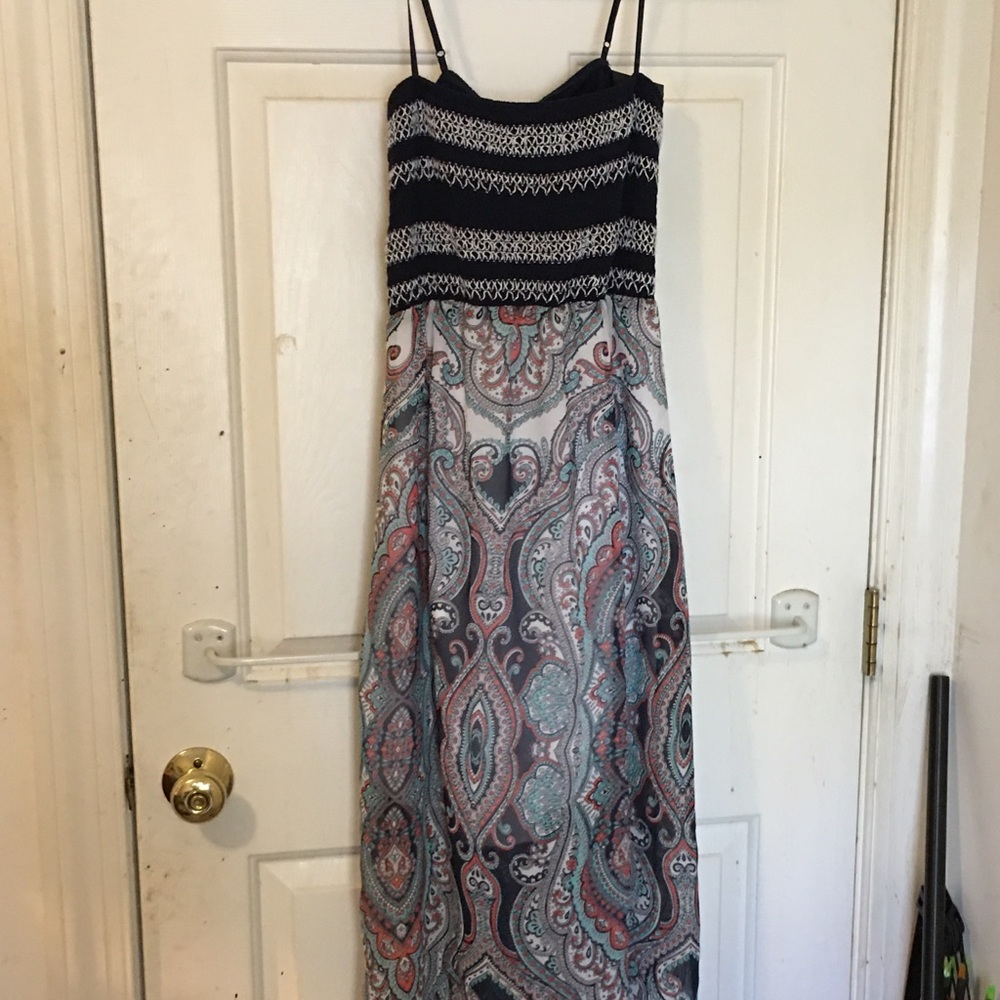 long colorful dress